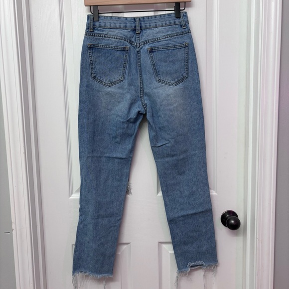 Momokrom High Waisted Straight Leg Mom Jeans - Picture 7 of 10